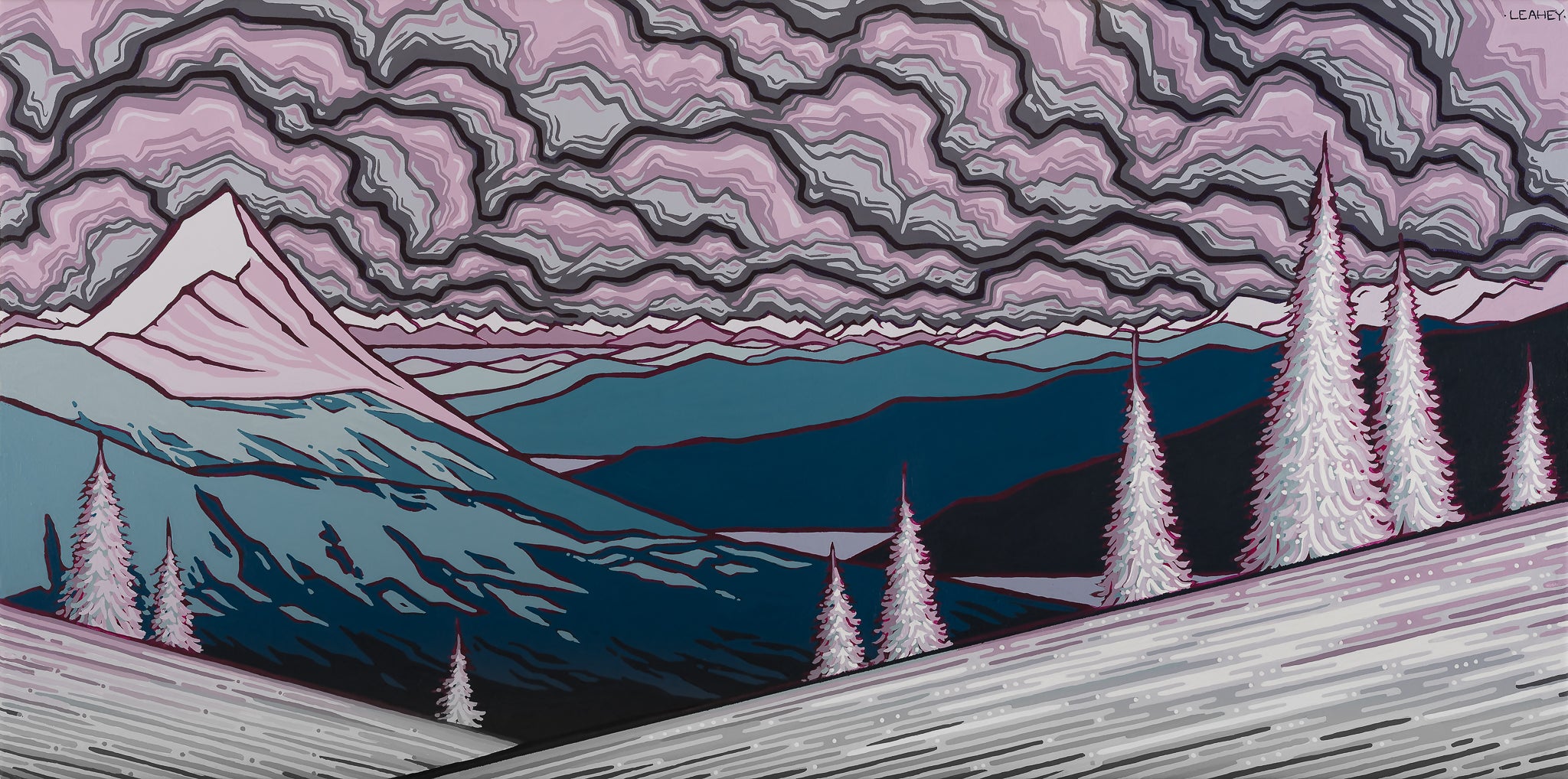Pink Sky at Night, Skiers Delight
